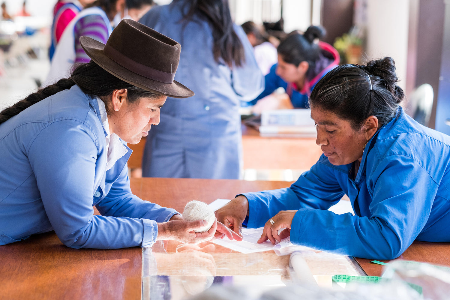 Photo of our makers who are all from fairtrade women’s collectives in Peru. 