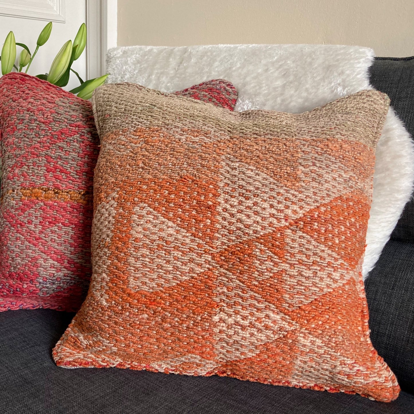 Vintage wool cushion #CO176