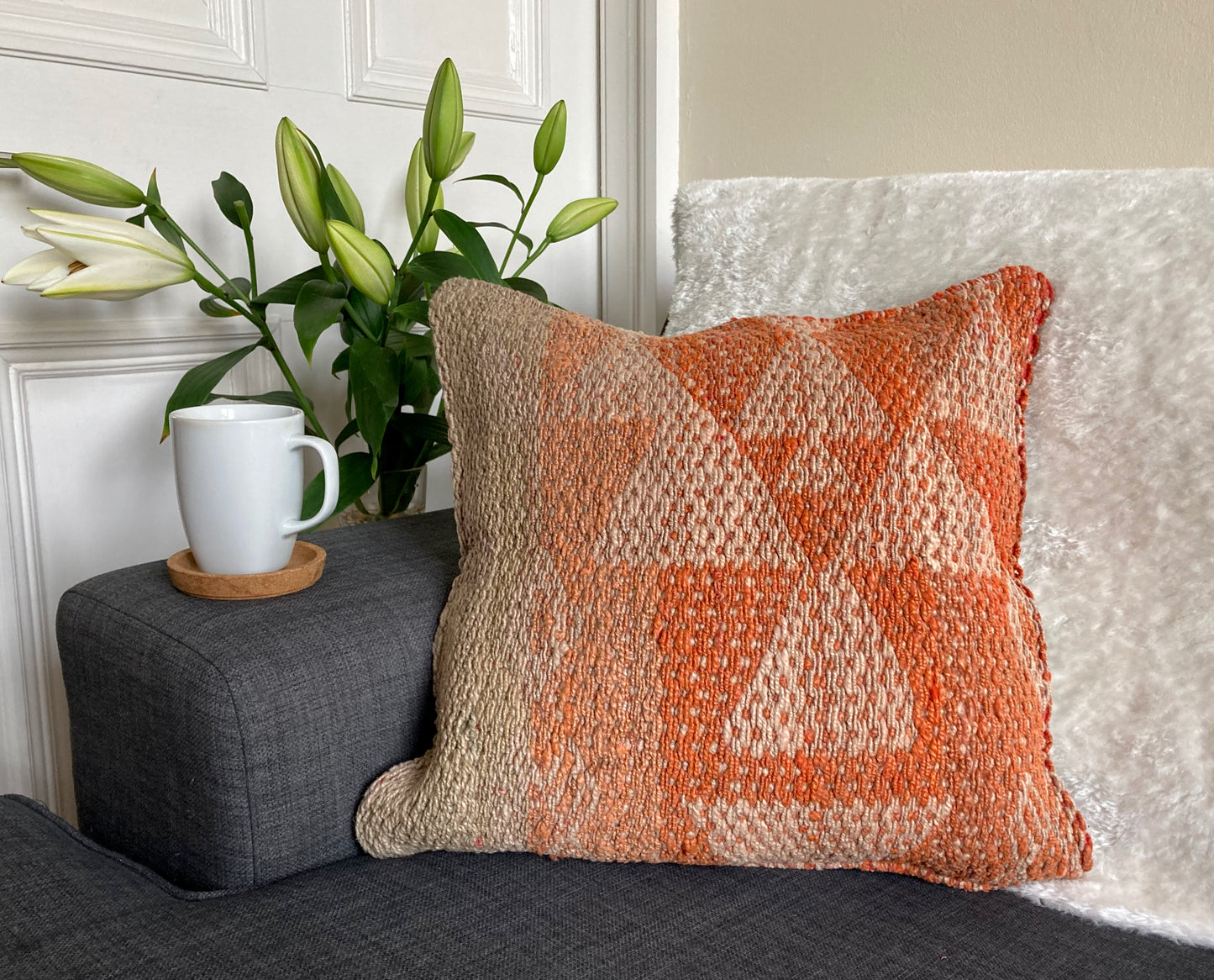 Vintage wool cushion #CO176