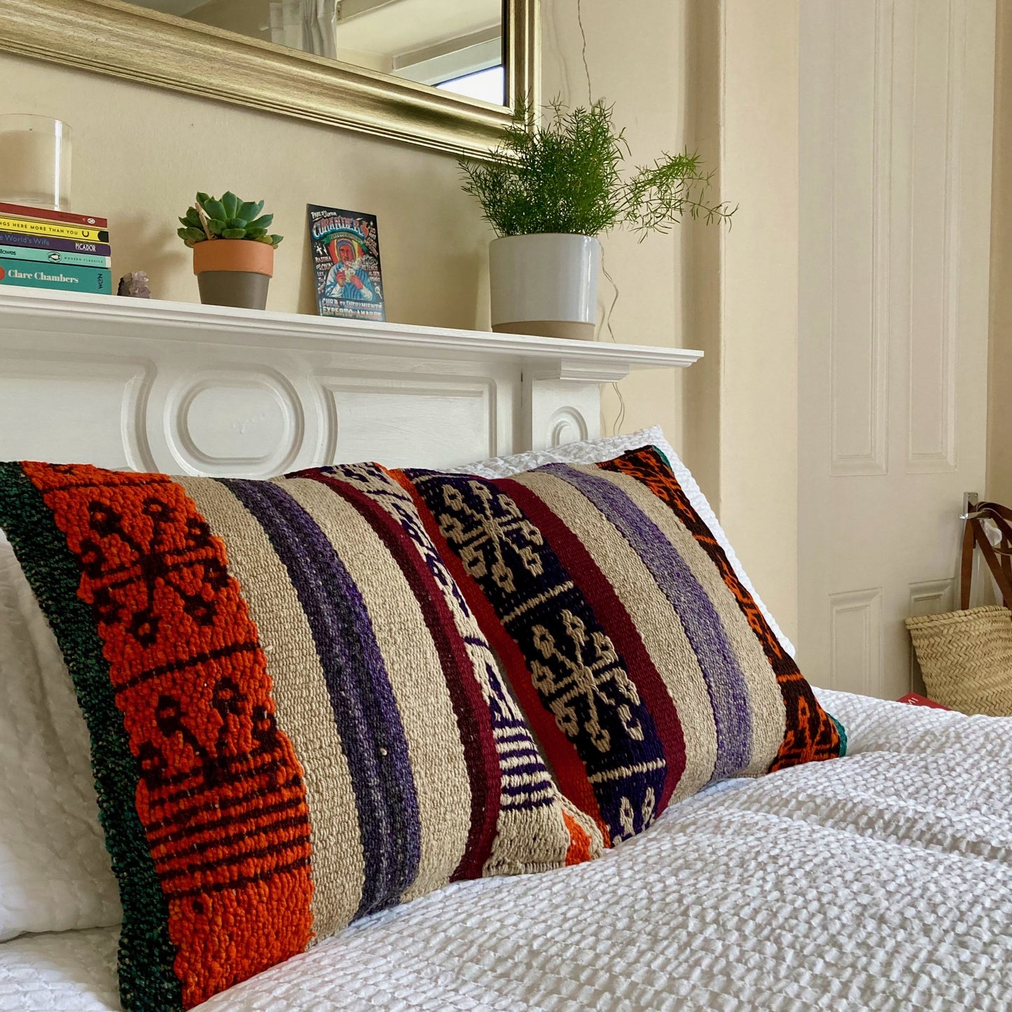 Vintage wool cushion #CO163