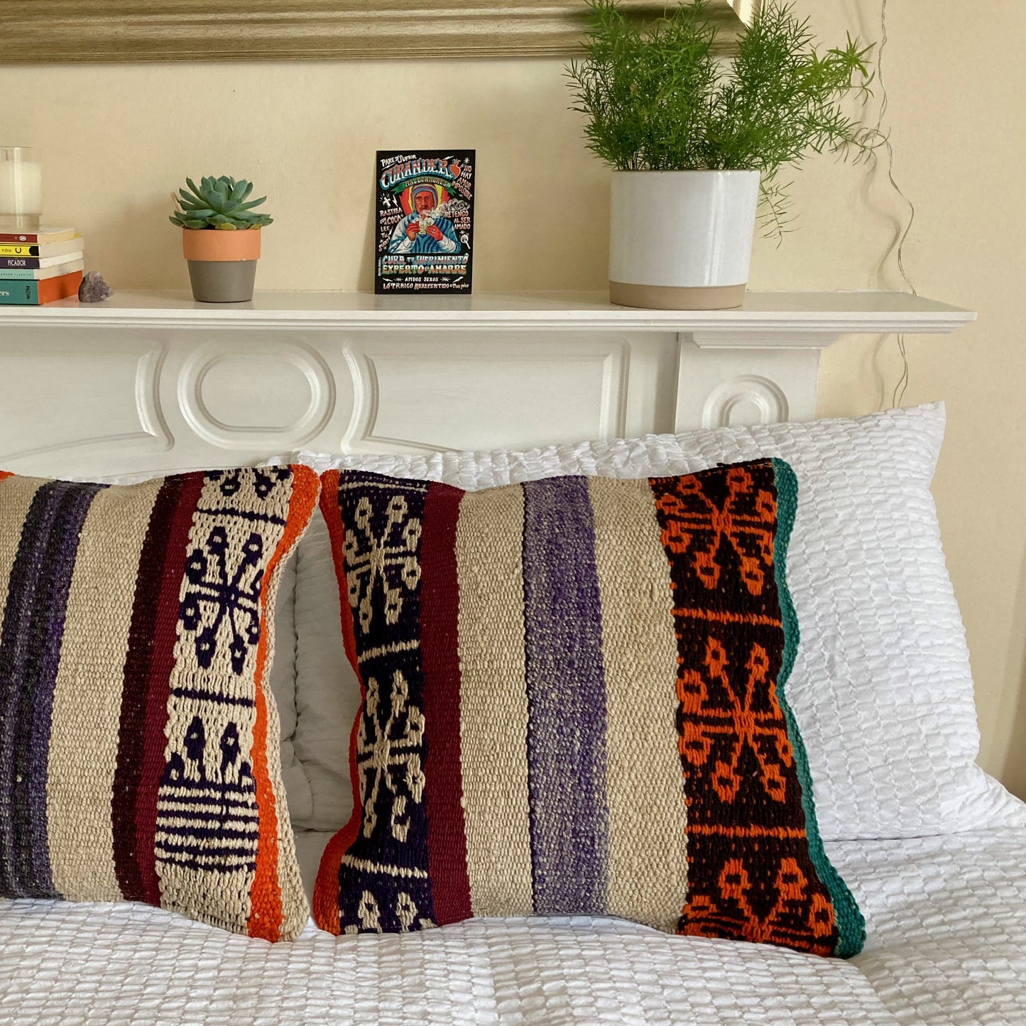 Vintage wool cushion #CO163