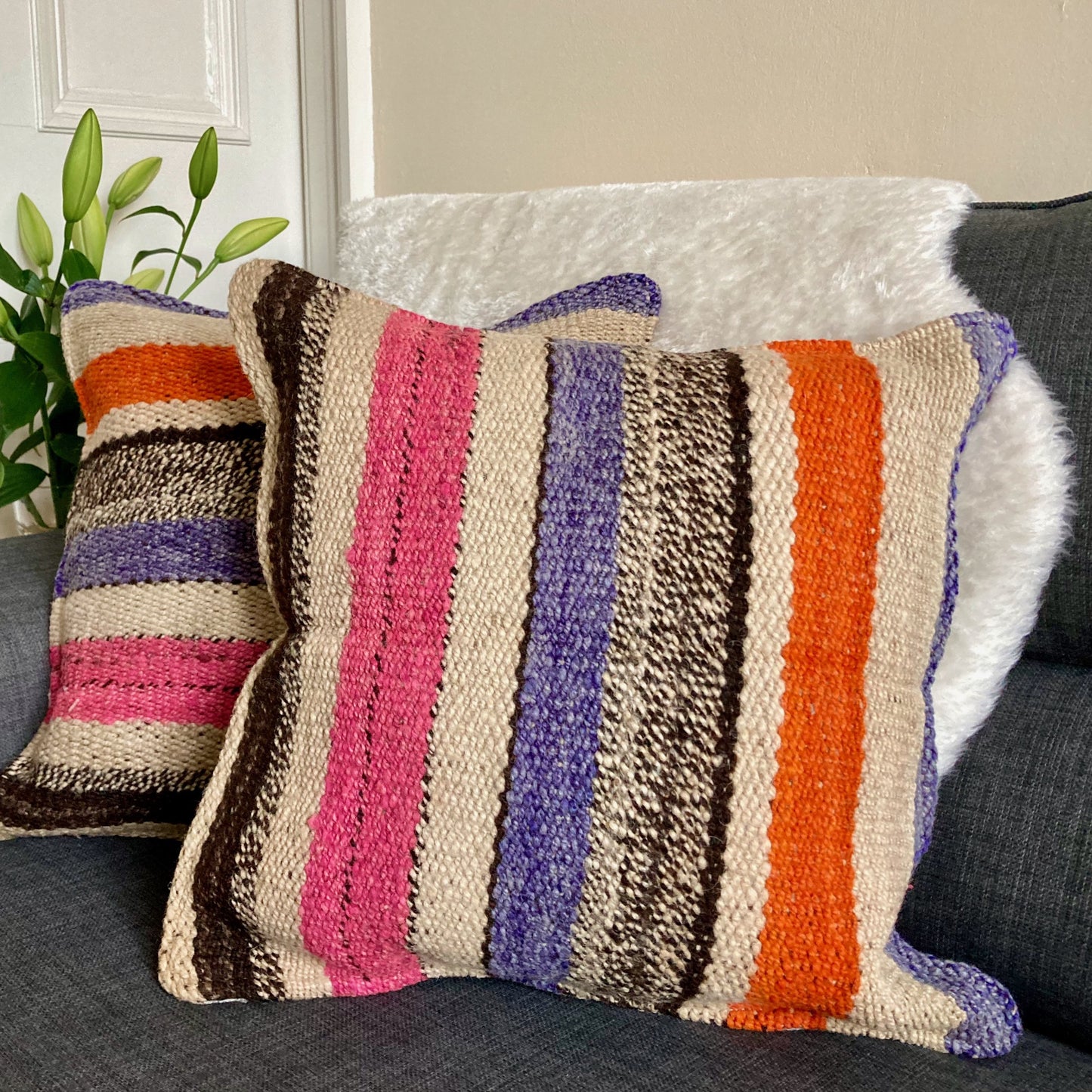 Vintage wool cushion #CO164