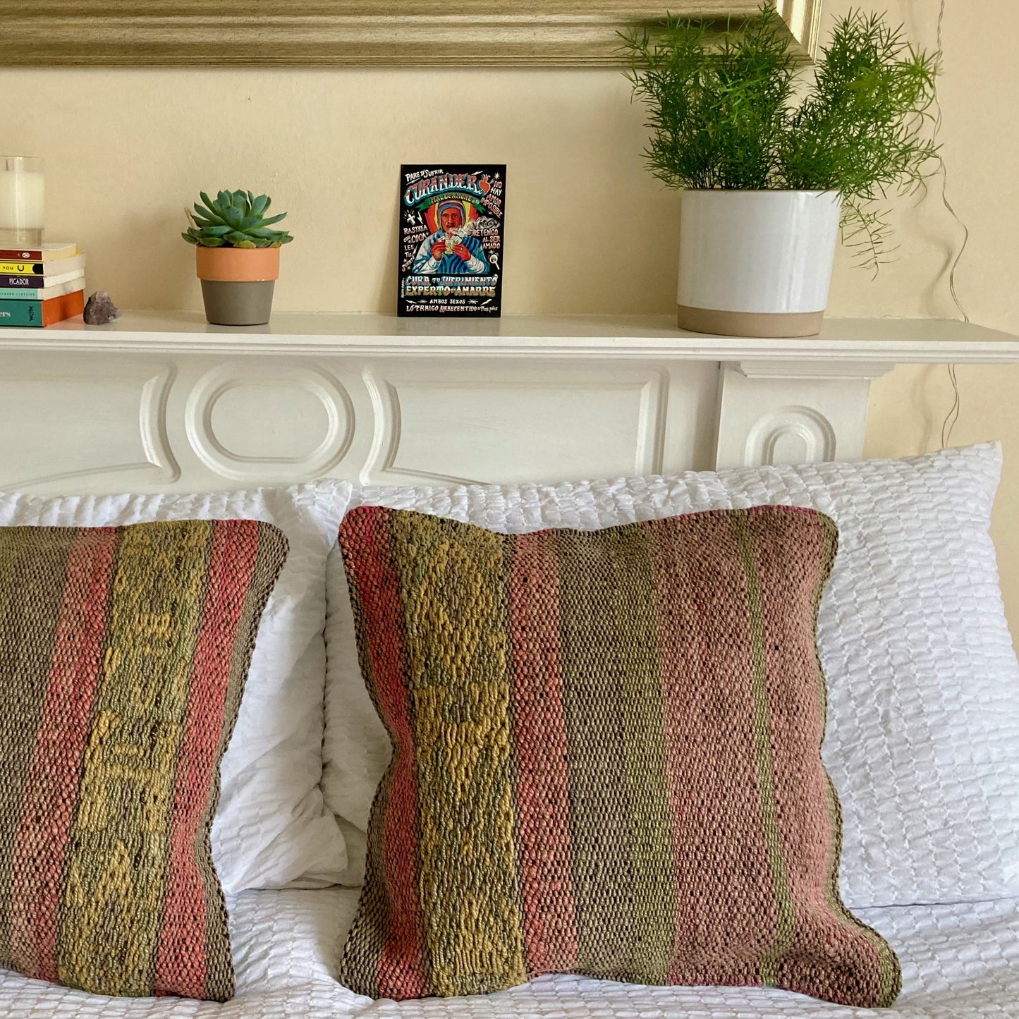 Vintage wool cushion #CO172