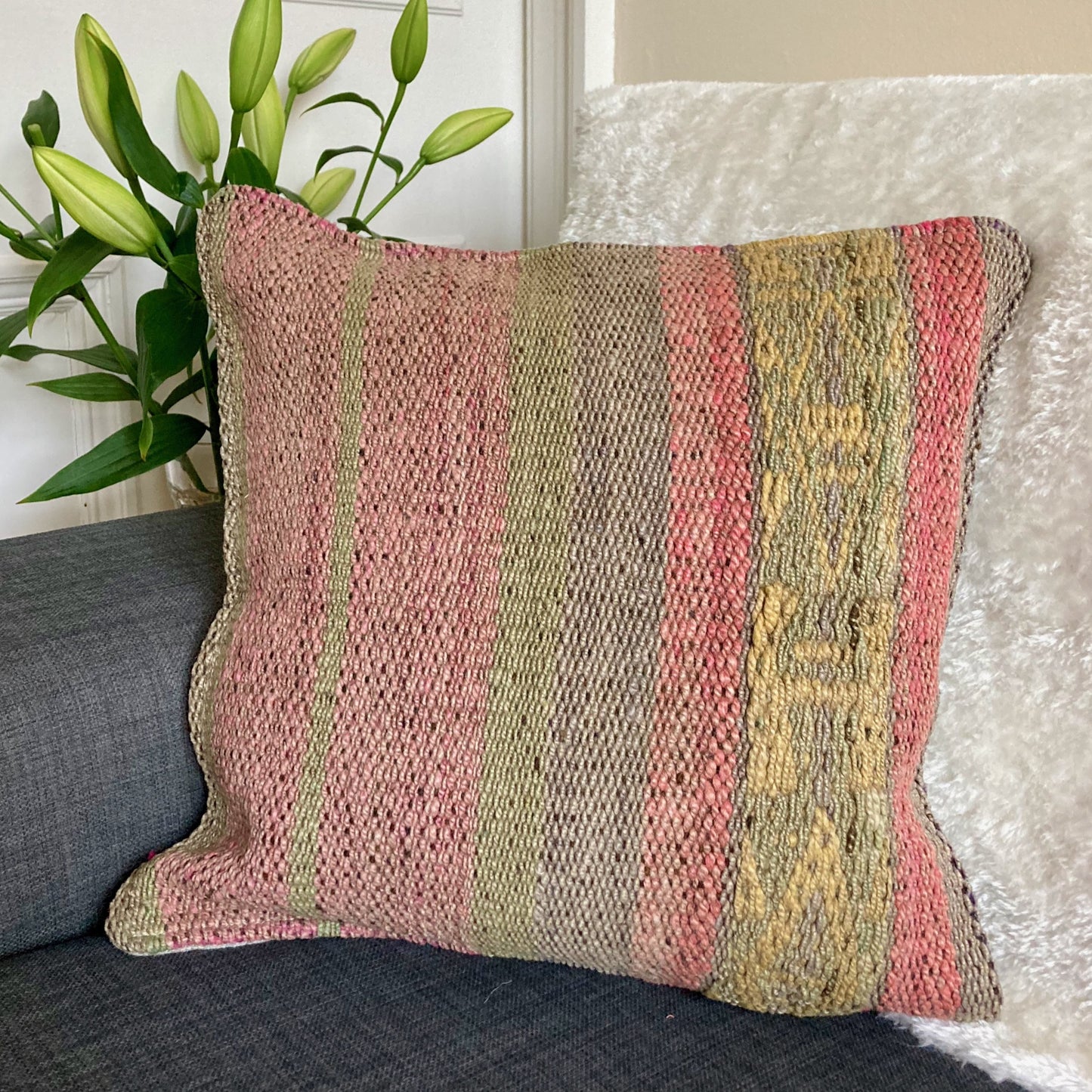 Vintage wool cushion #CO172