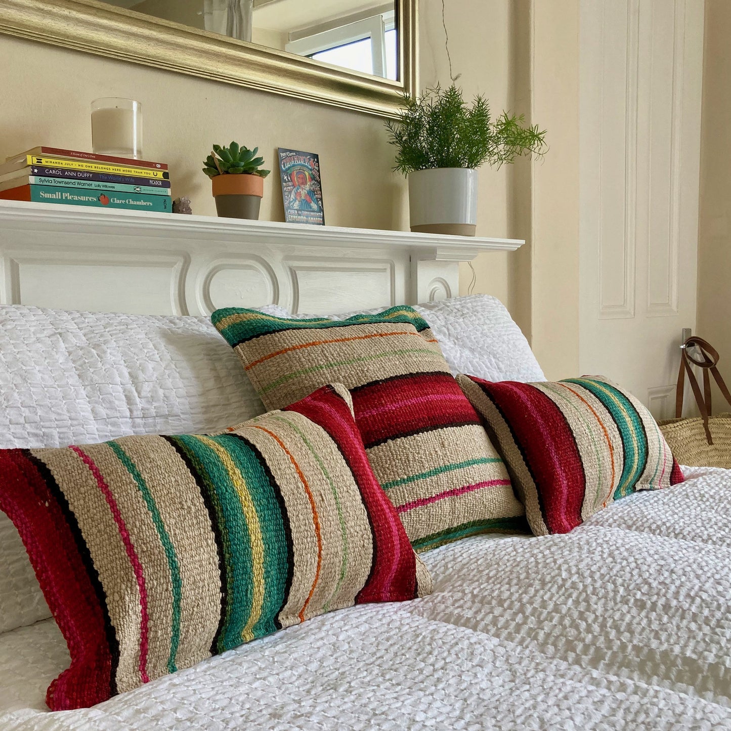 Vintage handwoven wool cushion #NS027