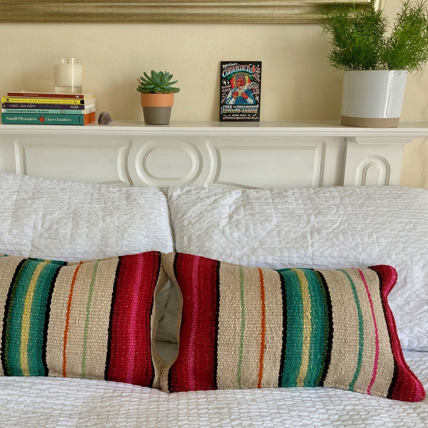 Vintage handwoven wool cushion #NS027