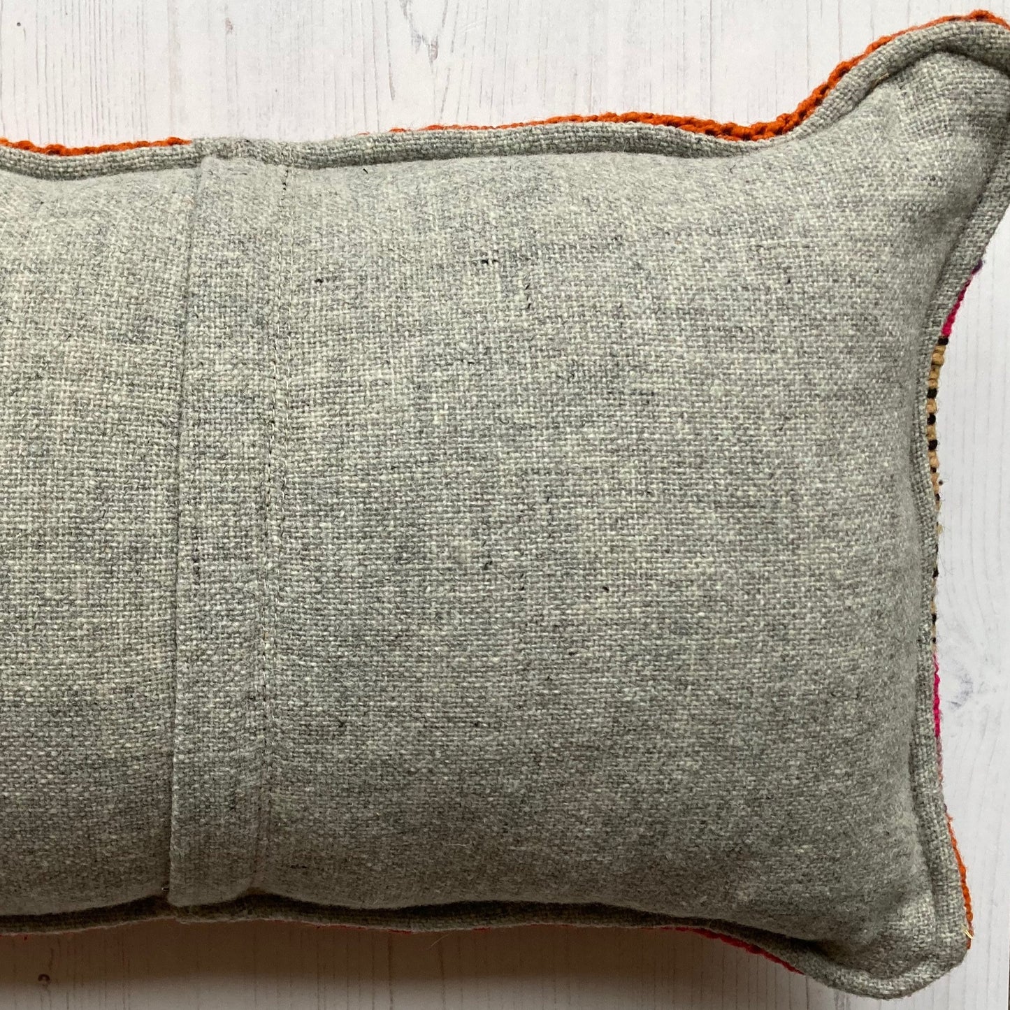 Vintage handwoven wool cushion #NS027