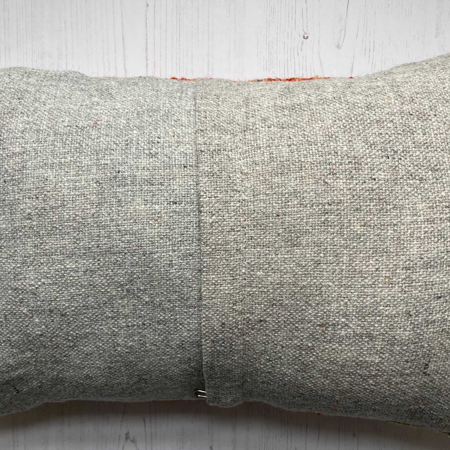 Vintage handwoven wool pillow #NS012