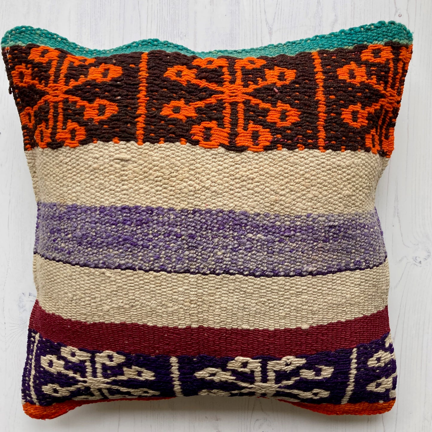 Vintage wool cushion #CO163
