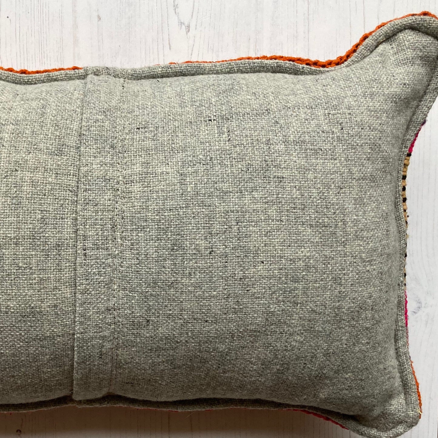 Vintage handwoven wool cushion #NS033