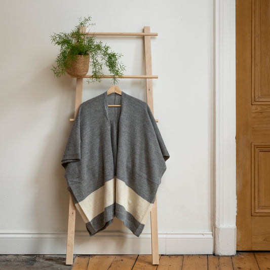 Luxurious alpaca wool cosy wrap.